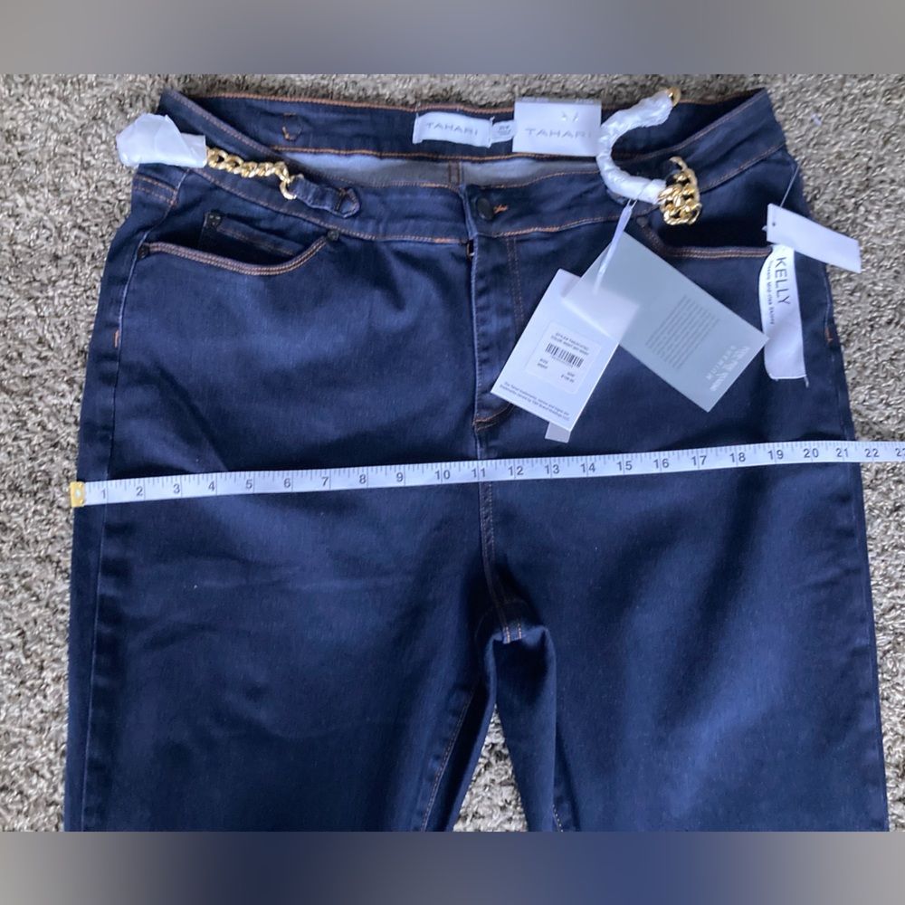 Tahari Blue Skinny Jeans with Modern Fit - Picture 4 of 9